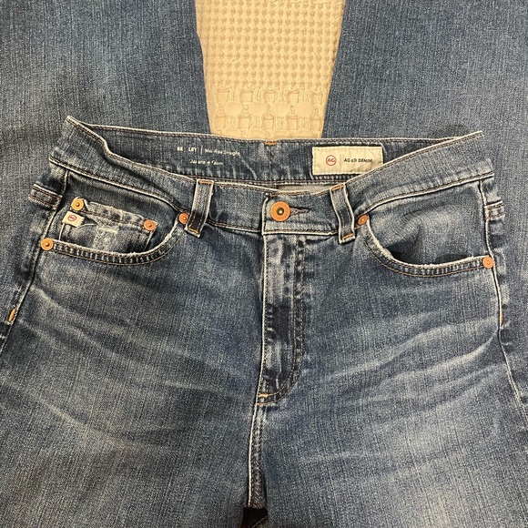 AG Adriano Goldschmied Mid-Rise Straight Brinley jeans 28 excellent like new - Picture 2 of 5